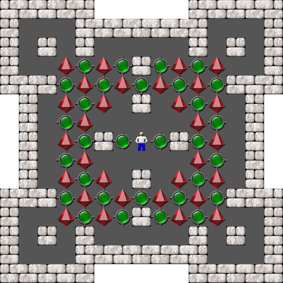 Sokoban Sasquatch 07 Arranged level 33